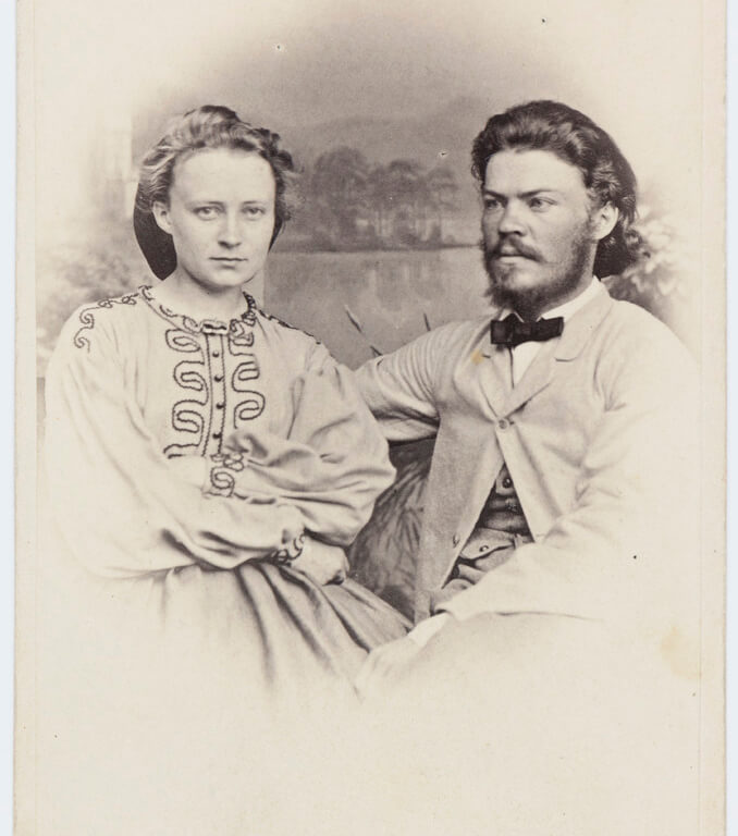 Minna Canth ja hänen puolisonsa Ferdinand Canth.