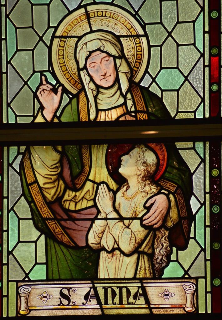 Pyhä Anna ja Neitsyt Maria.