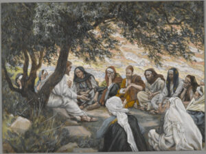 Maalaus The Exhortation to the Apostles, taiteilija James Tissot