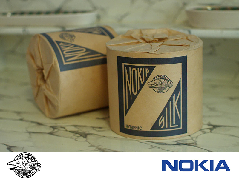Siirryttyään pehmopaperiteollisuuteen, Nokian ensimmäisiä tuotteita olivat mm. vessapaperit.